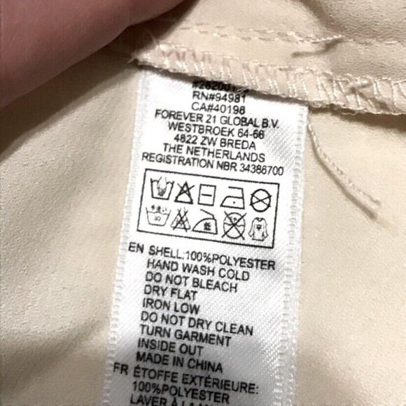 Forever 21 Pink Collared Button Down Sheer Blouse - Picture 9 of 10